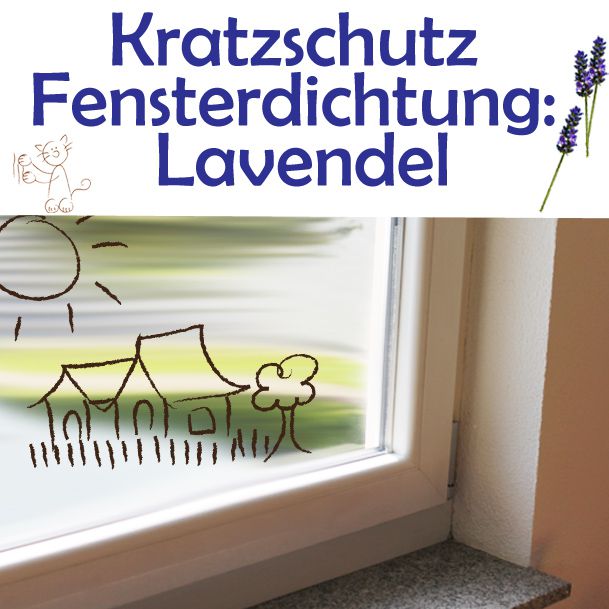 Kratzschutz Fensterdichtung Lavendel - AntiKratzmax. Schutz von Fensterdichtungen. 