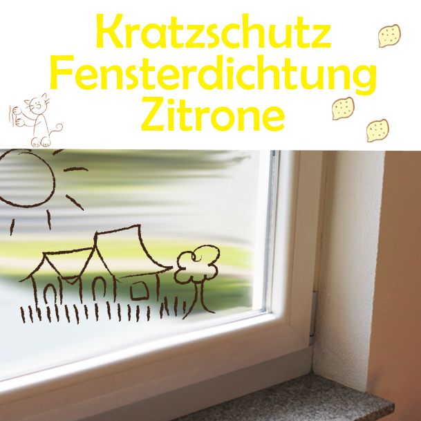 Kratzschutz Fensterdichtung Zitrone AntiKratzMax - Schutz von Fensterdichtungen